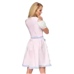 Dirndl Rosa mit schwingendem Rock Rückansicht