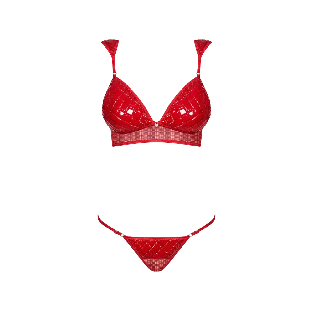 Exclusives BH-Set rot ohne Model Frontansicht