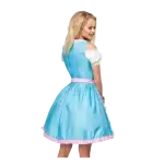 Hellblaues Dirndl Rückansicht des charmanten Dirndls